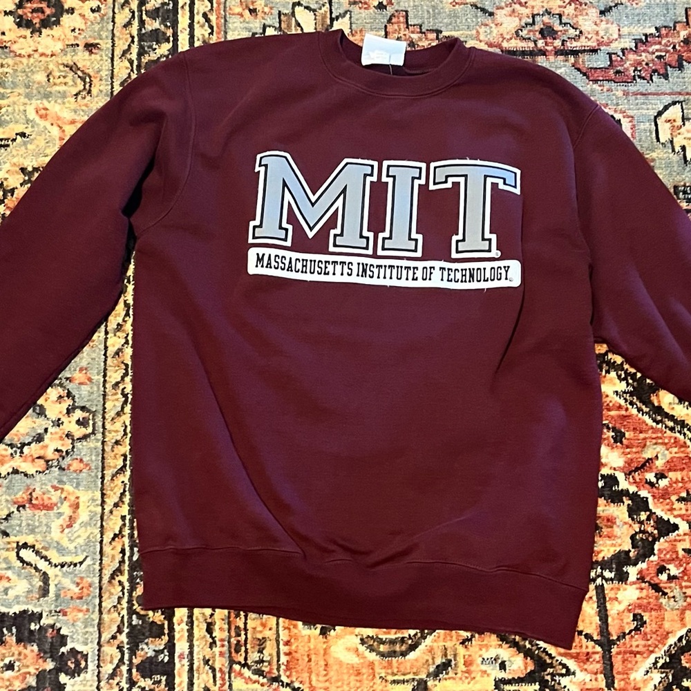 Women’s Burgundy MIT Sweatshirt (M)